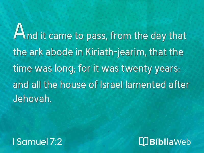 I Samuel 7:2 em imagem para compartilhar