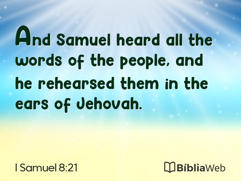 I Samuel 8:21 em imagem para compartilhar