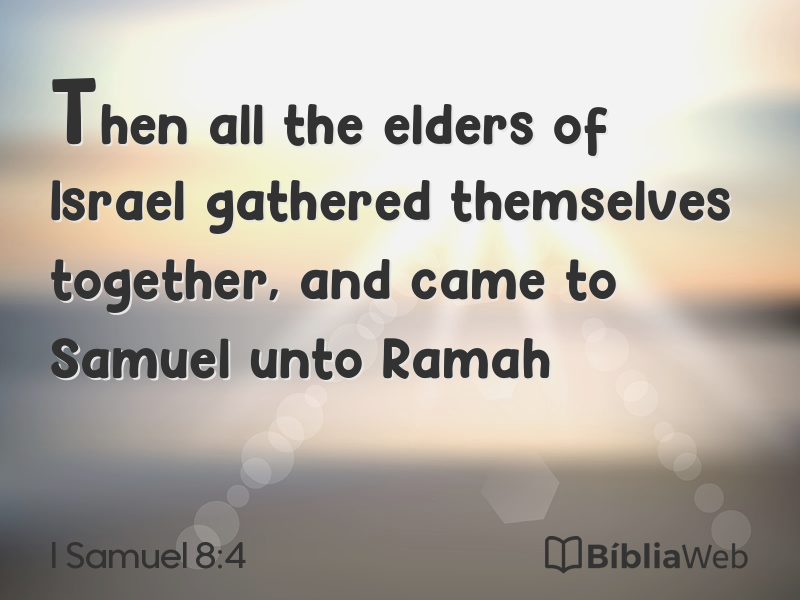 I Samuel 8:4 em imagem para compartilhar