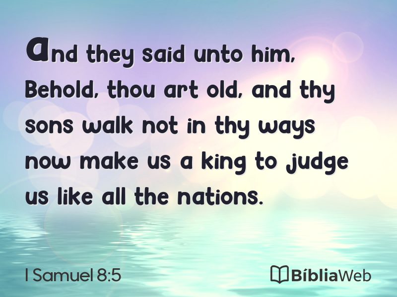 I Samuel 8:5 em imagem para compartilhar