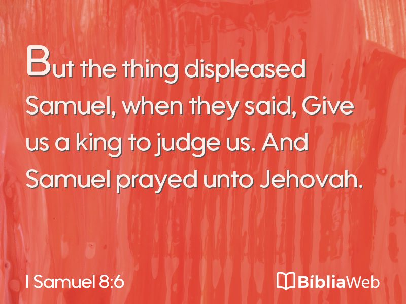 I Samuel 8:6 em imagem para compartilhar