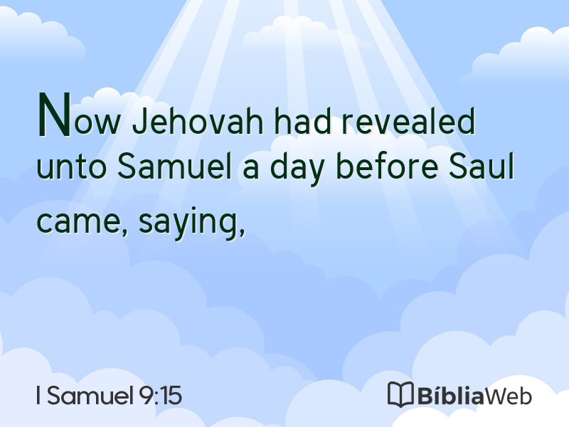 I Samuel 9:15 em imagem para compartilhar