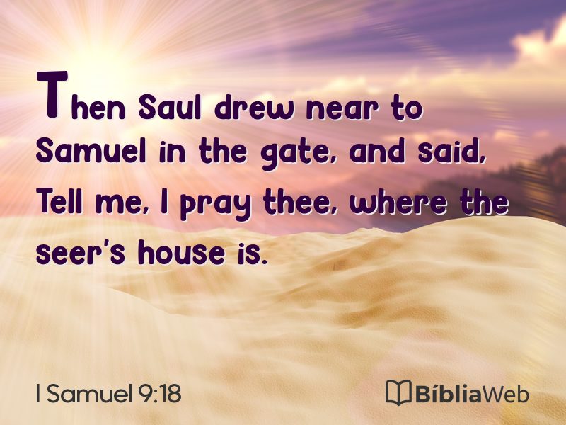 I Samuel 9:18 em imagem para compartilhar