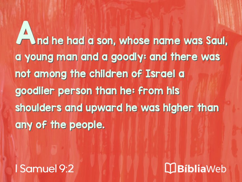 I Samuel 9:2 em imagem para compartilhar