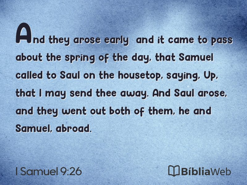 I Samuel 9:26 em imagem para compartilhar