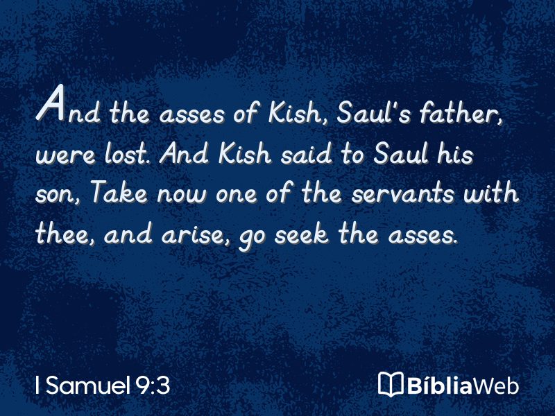 I Samuel 9:3 em imagem para compartilhar