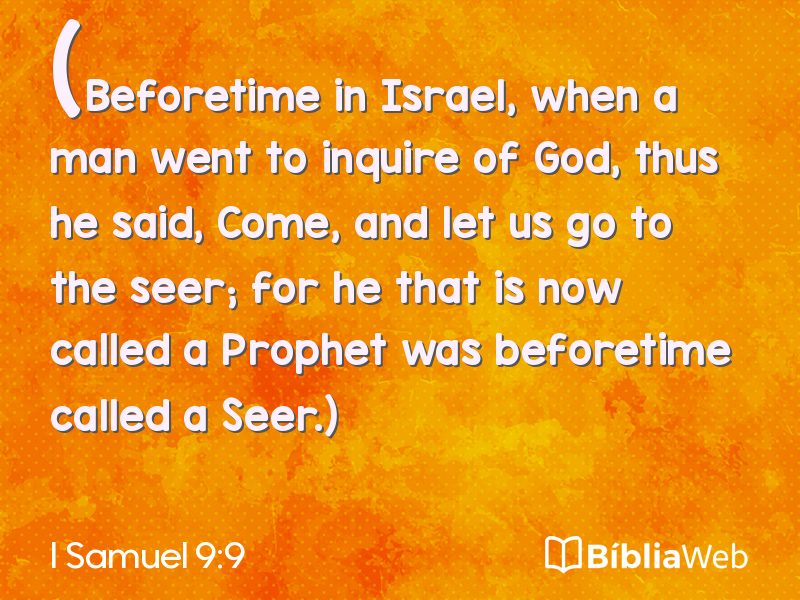 I Samuel 9:9 em imagem para compartilhar