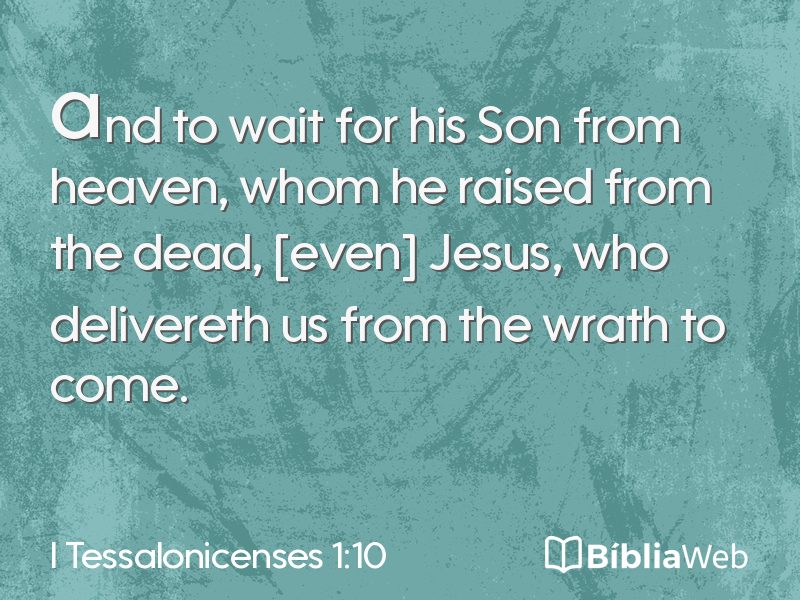 I Tessalonicenses 1:10 em imagem para compartilhar