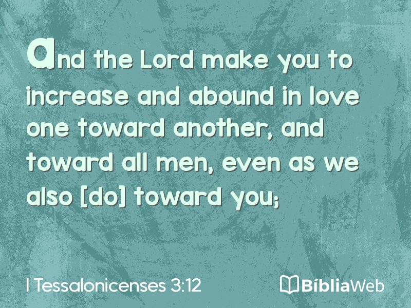 I Tessalonicenses 3:12 em imagem para compartilhar