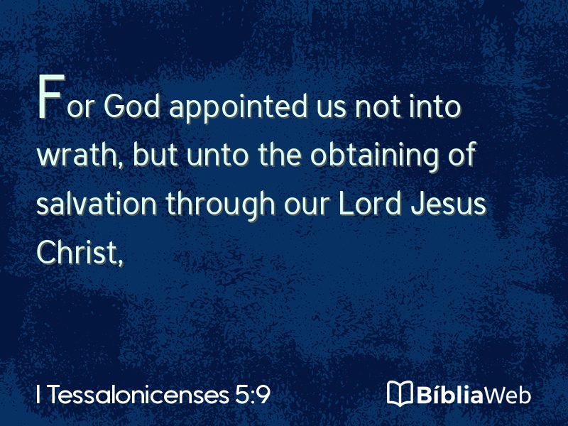 I Tessalonicenses 5:9 em imagem para compartilhar