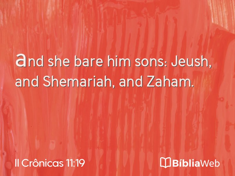 II Crônicas 11:19 em imagem para compartilhar