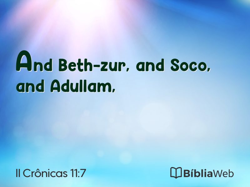 II Crônicas 11:7 em imagem para compartilhar