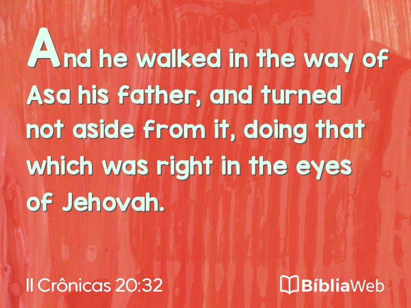 II Crônicas 20:32 em imagem para compartilhar