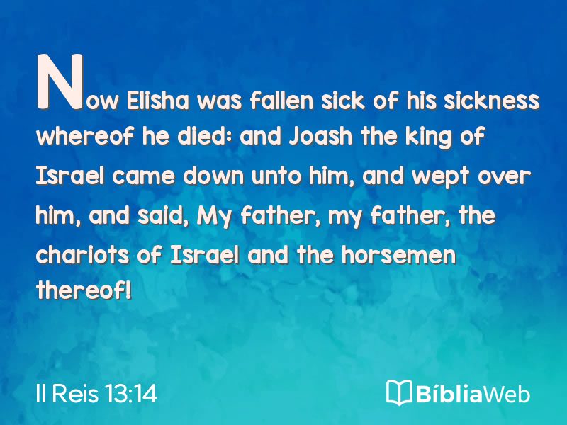 II Reis 13:14 em imagem para compartilhar