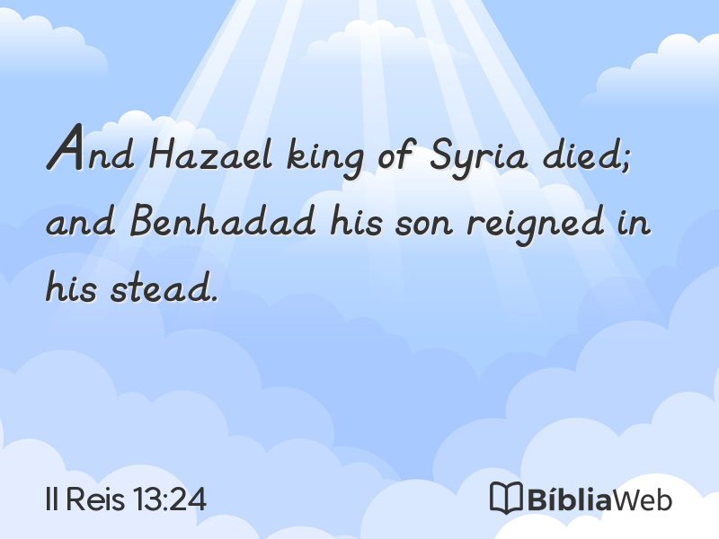 II Reis 13:24 em imagem para compartilhar