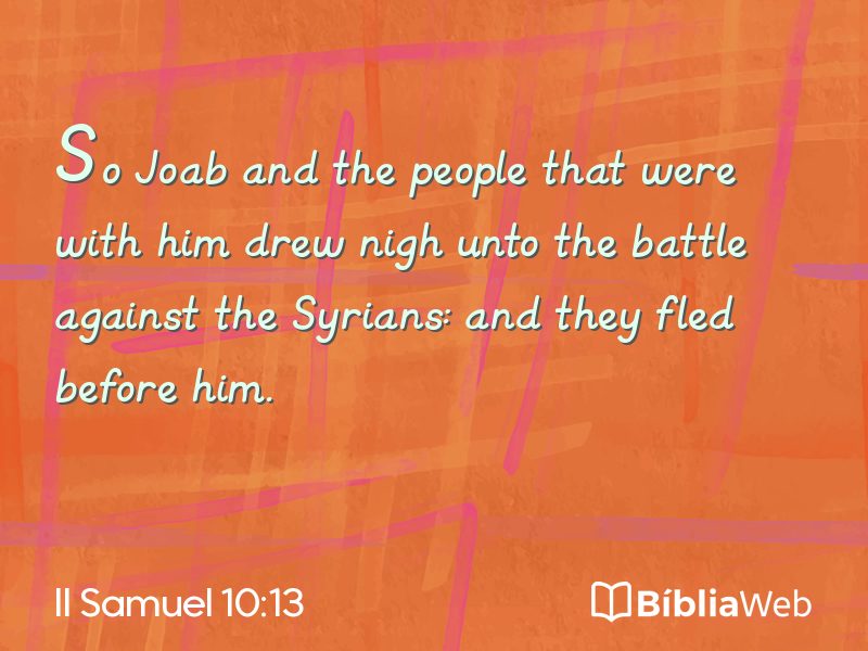 II Samuel 10:13 em imagem para compartilhar