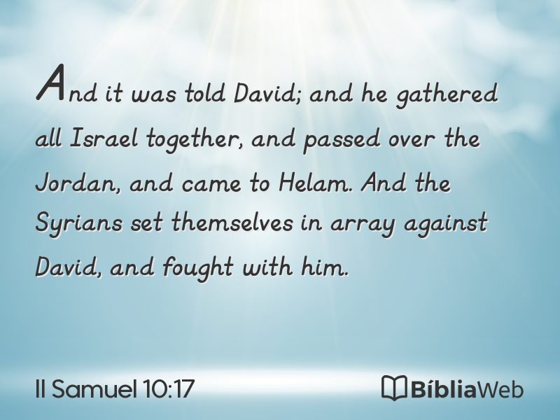 II Samuel 10:17 em imagem para compartilhar