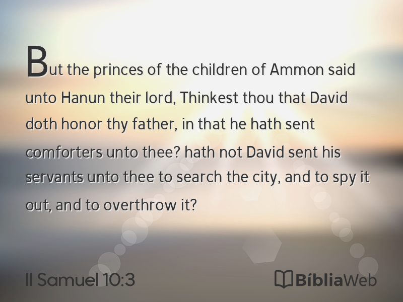 II Samuel 10:3 em imagem para compartilhar