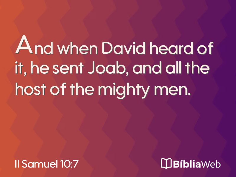 II Samuel 10:7 em imagem para compartilhar