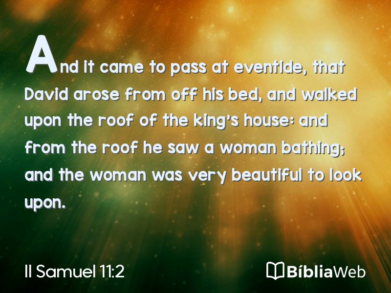 II Samuel 11:2 em imagem para compartilhar