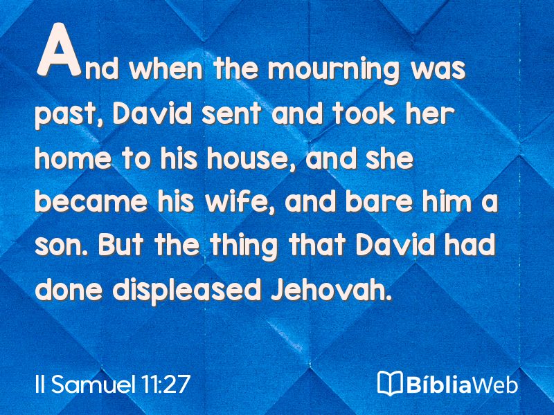 II Samuel 11:27 em imagem para compartilhar
