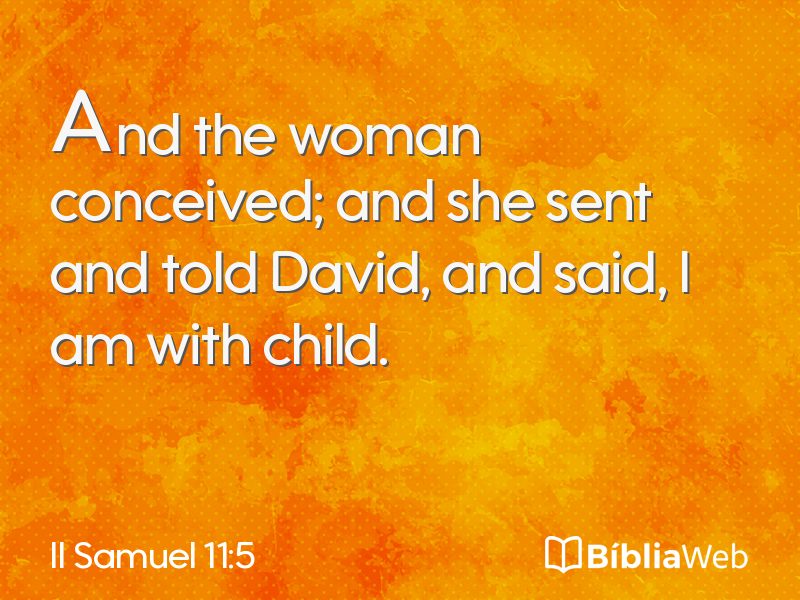 II Samuel 11:5 em imagem para compartilhar
