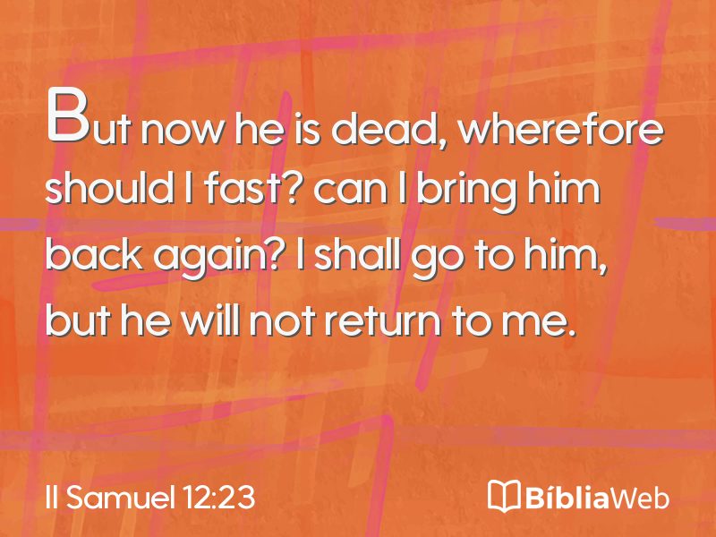 II Samuel 12:23 em imagem para compartilhar