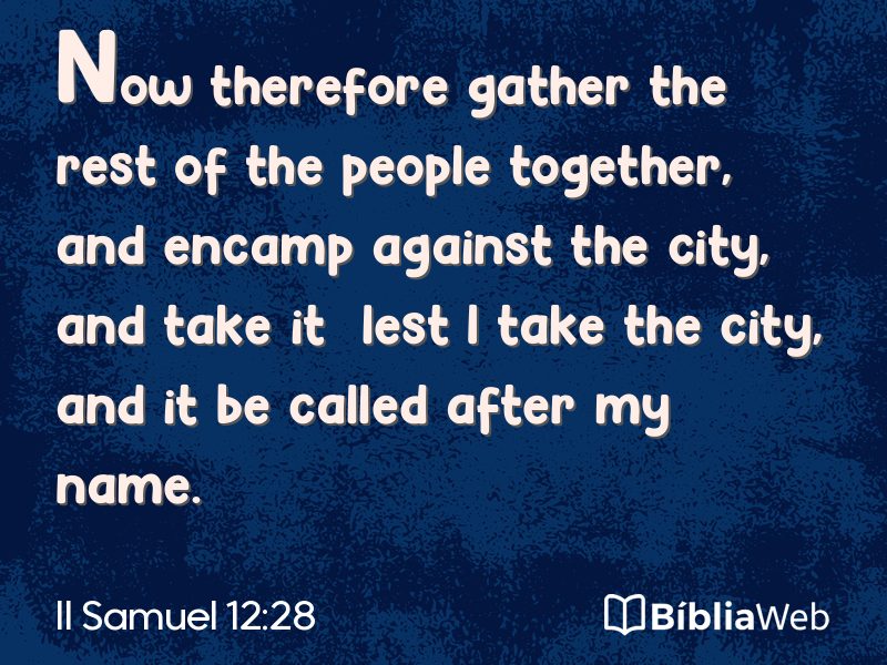 II Samuel 12:28 em imagem para compartilhar