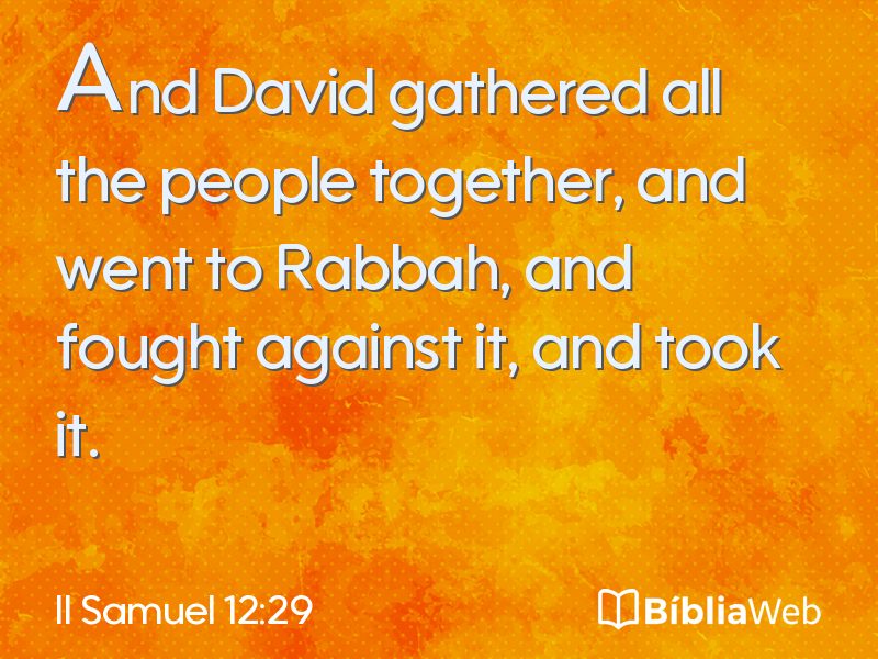 II Samuel 12:29 em imagem para compartilhar