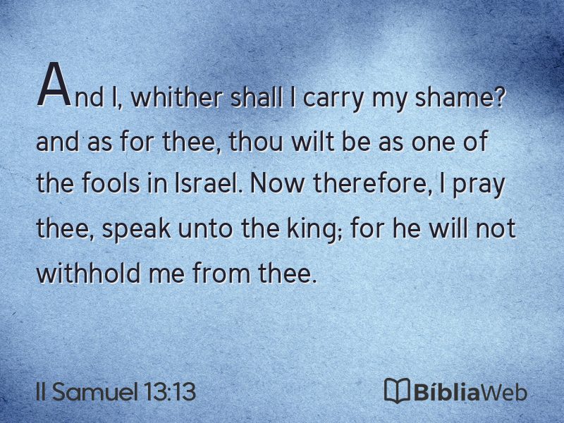 II Samuel 13:13 em imagem para compartilhar