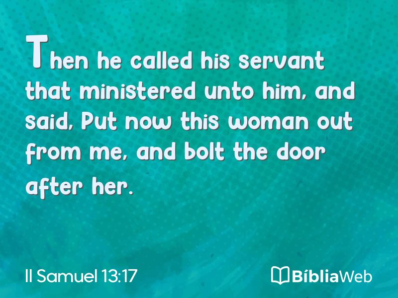 II Samuel 13:17 em imagem para compartilhar