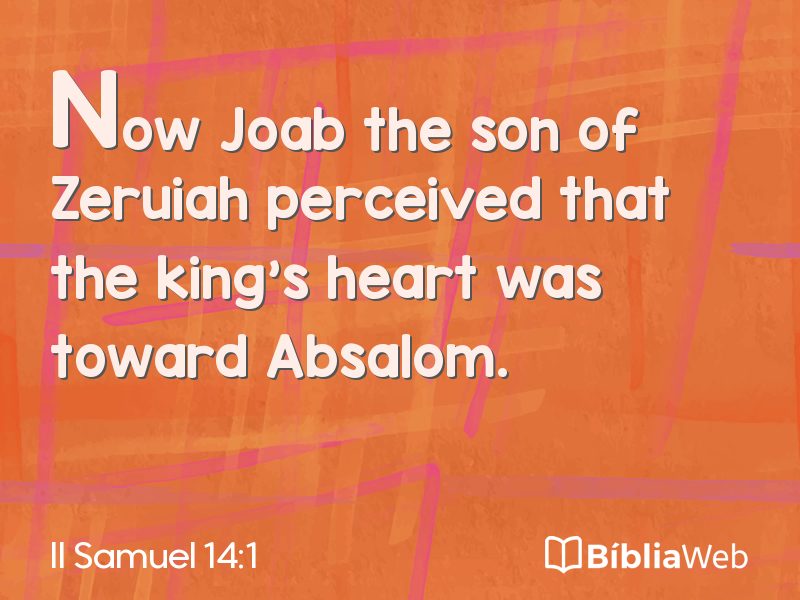 II Samuel 14:1 em imagem para compartilhar