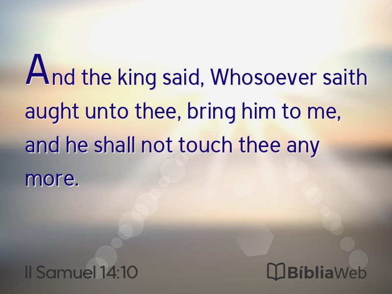 II Samuel 14:10 em imagem para compartilhar