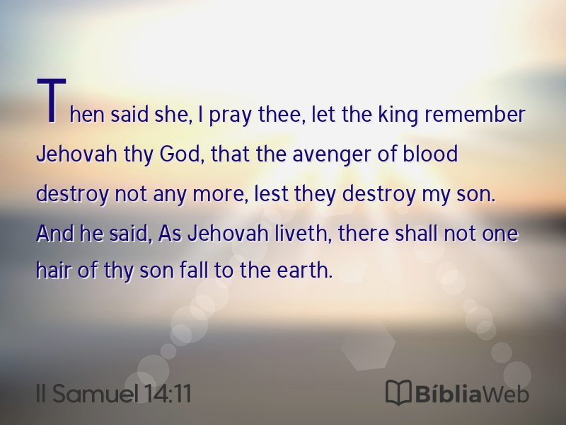 II Samuel 14:11 em imagem para compartilhar