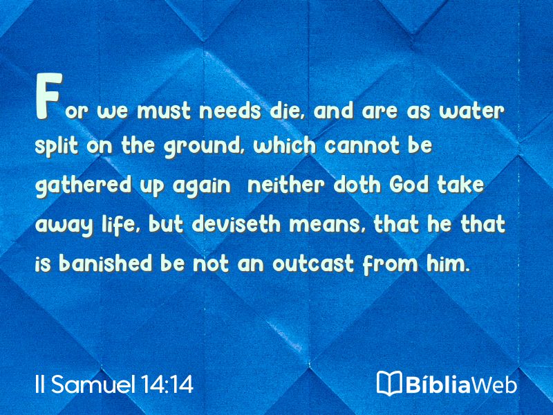 II Samuel 14:14 em imagem para compartilhar