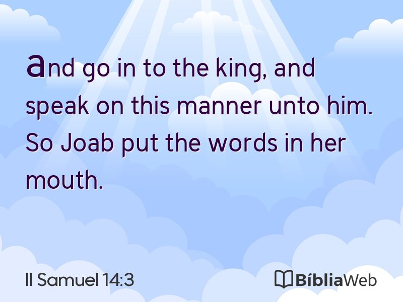 II Samuel 14:3 em imagem para compartilhar