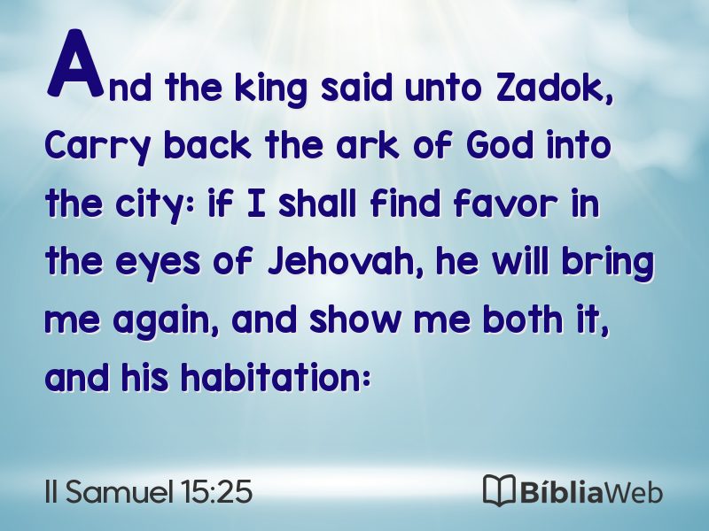 II Samuel 15:25 em imagem para compartilhar