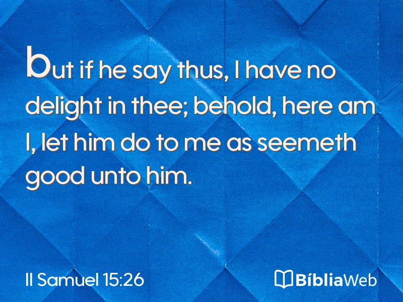II Samuel 15:26 em imagem para compartilhar