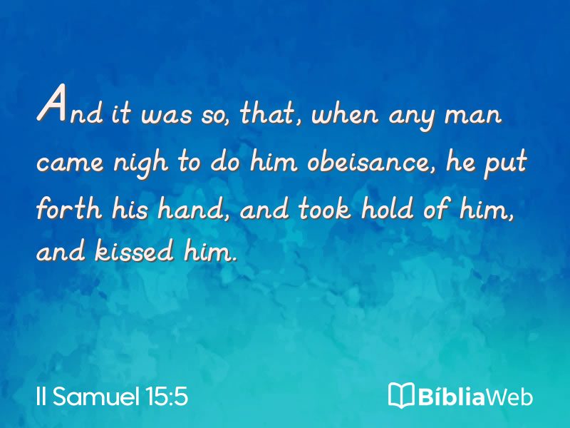 II Samuel 15:5 em imagem para compartilhar