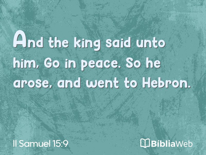 II Samuel 15:9 em imagem para compartilhar