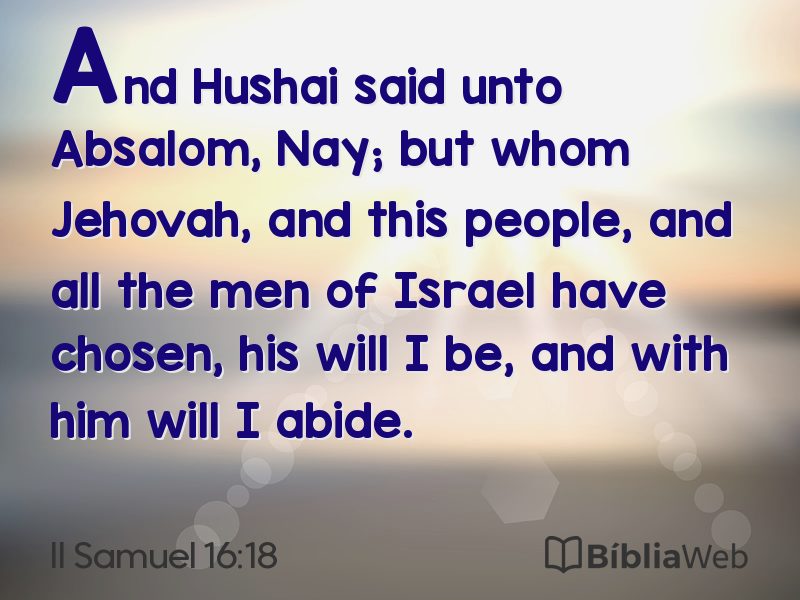 II Samuel 16:18 em imagem para compartilhar