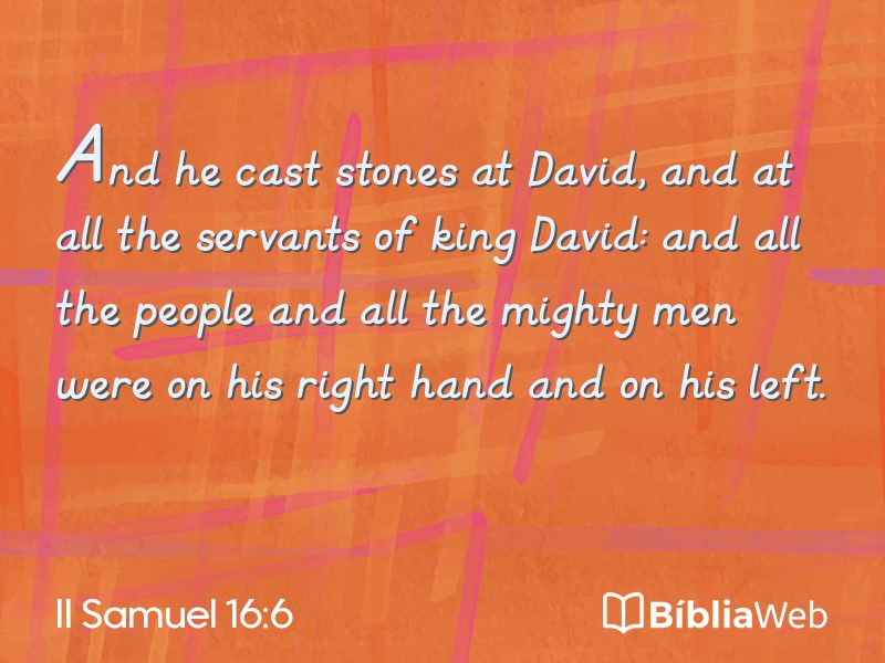 II Samuel 16:6 em imagem para compartilhar