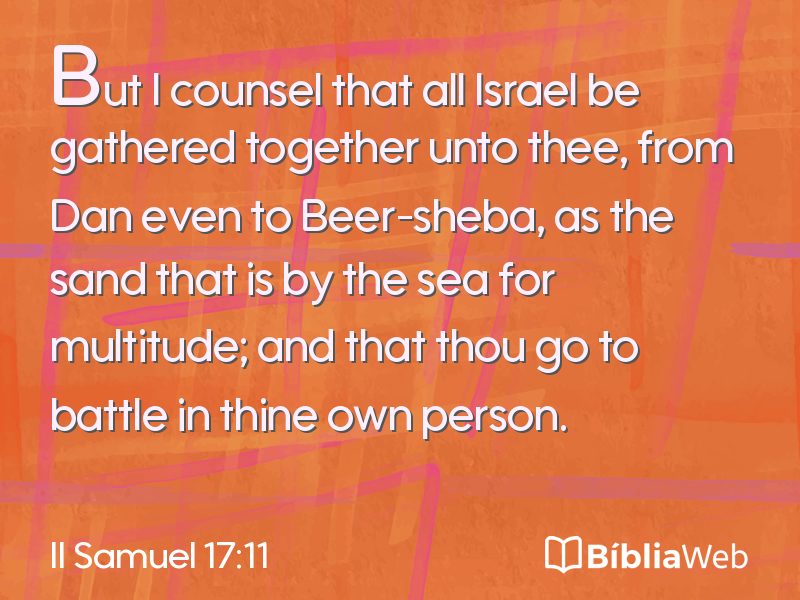 II Samuel 17:11 em imagem para compartilhar