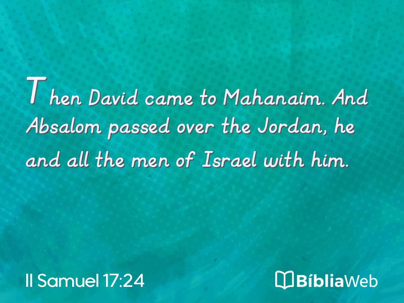 II Samuel 17:24 em imagem para compartilhar