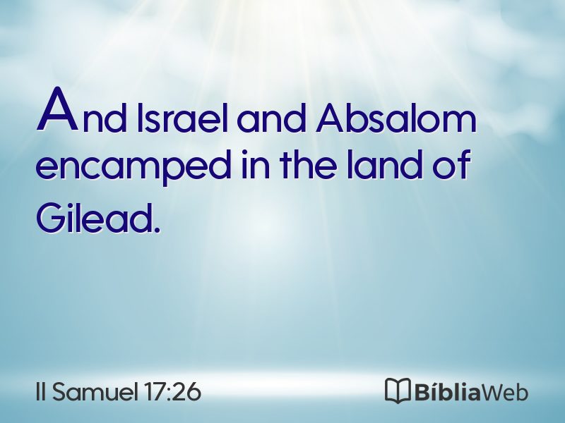 II Samuel 17:26 em imagem para compartilhar