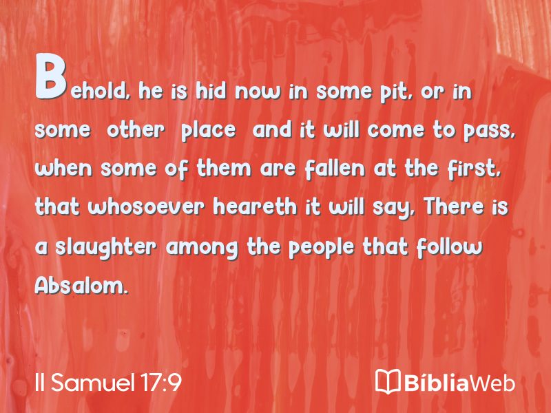 II Samuel 17:9 em imagem para compartilhar