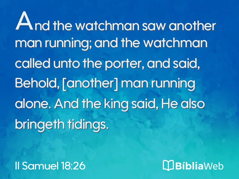 II Samuel 18:26 em imagem para compartilhar