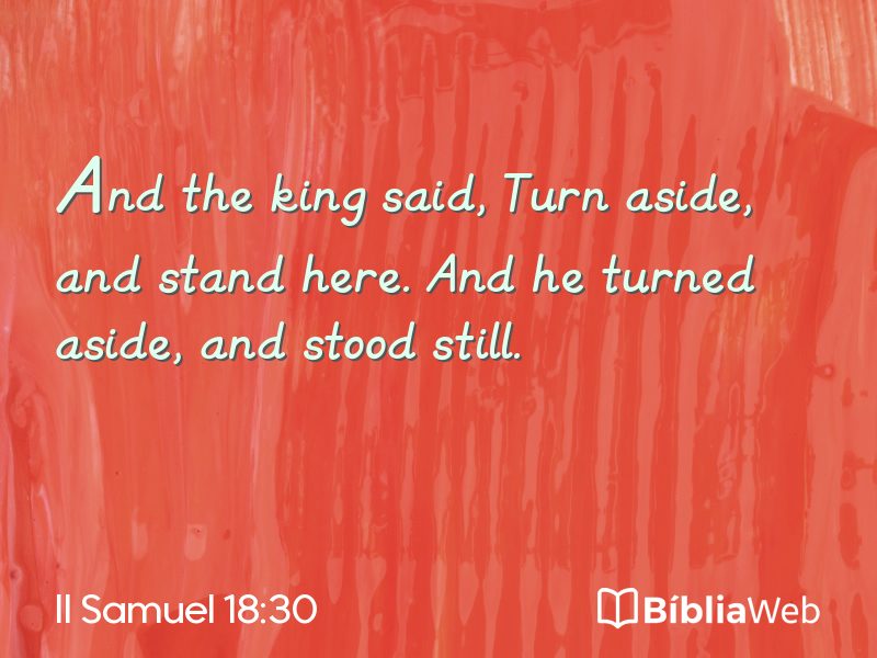II Samuel 18:30 em imagem para compartilhar