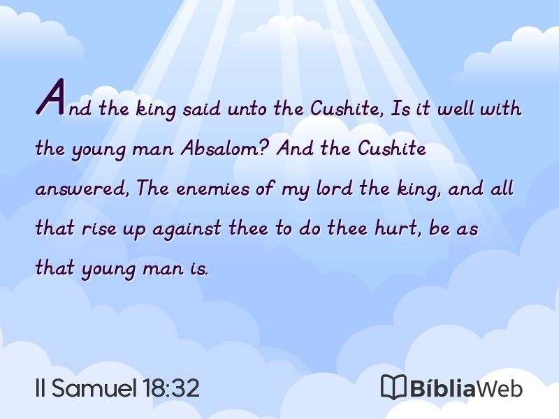 II Samuel 18:32 em imagem para compartilhar