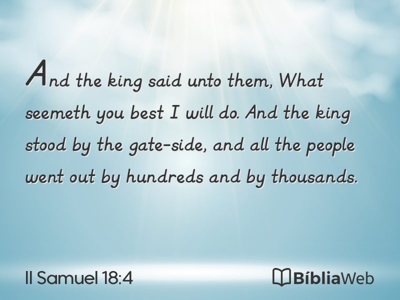 II Samuel 18:4 em imagem para compartilhar